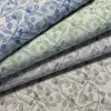 Natúros a. kék sűrű leveles dekortextil (A)
