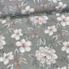 0,39 m EGYBEN KÉRHETŐ Zöldesszürkés alapon fehér szirmú leveles dekortextil (A)