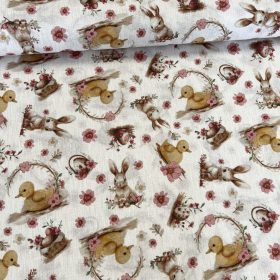 Kacsás-nyuszis húsvéti dekortextil (A)