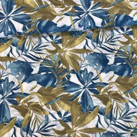 Dzsungel pálma leveles dekortextil (A)