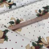 Ekrü alapon karácsonyi mintás IMPREGNÁLT dekortextil (FC)
