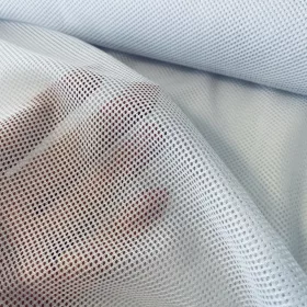Fehér hálós mesh anyag (eco-szatyor alapanyag)