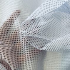 Fehér hálós mesh anyag (eco-szatyor alapanyag)