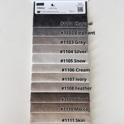 Fresh puha tapintású velúr bútorszövet vízlepergető, könnyen tisztítható - 18 színben