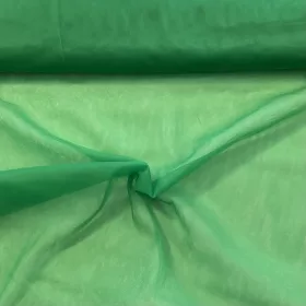   0,6 m EGYBEN KÉRHETŐ Benetton zöld fátyol tüll (300 cm széles) (84)