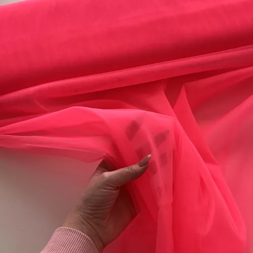 Rikító korall fátyol tüll (300 cm széles) (#49)