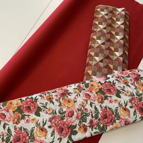 Piros erős (vízhatlan, UV-álló) gyöngyvászon (#25 300D)