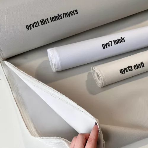 Tört fehér/nyers erős (vízhatlan, UV-álló) gyöngyvászon (#21 600/300D)