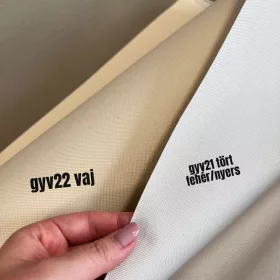   2,3 m EGYBEN KÉRHETŐ Vaj színű erős (vízhatlan, UV-álló) gyöngyvászon (#02 600/300D)
