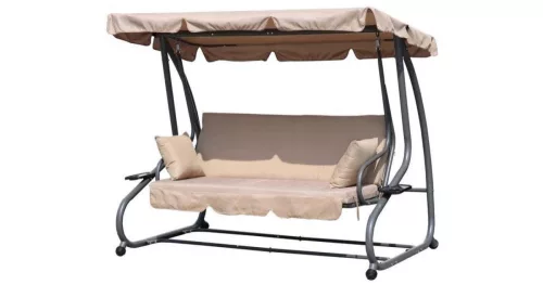 Csokibarna erős (vízhatlan, UV-álló) gyöngyvászon (#89 600/300D)