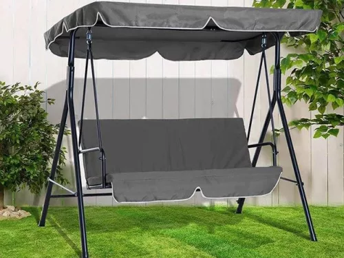 Középszürke erős (vízhatlan, UV-álló) gyöngyvászon (#34 300D)