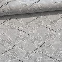   1,39 m EGYBEN KÉRHETŐ Szürke melíros a. leveles IMPREGNÁLT dekortextil