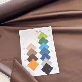   Csokibarna (vízhatlan, UV-álló) közepes vastagságú gyöngyvászon (#8 250D)