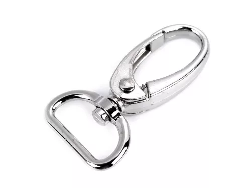 Prémium fém karabiner forgós fejjel (2 cm-es) több színben