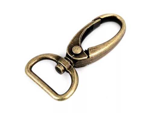 Prémium fém karabiner forgós fejjel (2 cm-es) több színben