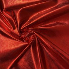 Piros elasztikus fényes lamé (single foil jersey)