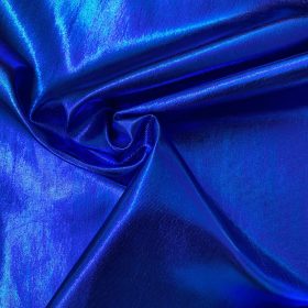   0,35 m EGYBEN KÉRHETŐ Királykék elasztikus fényes lamé (single foil jersey)