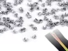 Cipzár végződés két oldalra felülre (3 mm-es, RT0-ás cipzárhoz): ezüst színben