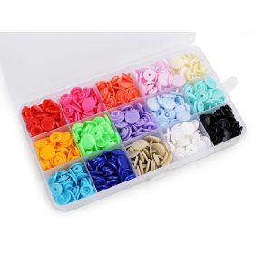   Patentozó és ringliző szett: 12 mm-es műanyag patentokkal és kézi szerszámmal