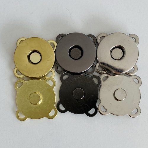 Fém felvarrható mágneses patent (2 cm-es)  több színben 