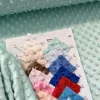 0,3 m EGYBEN KÉRHETŐ Foltos Menta minky plüss (#17)