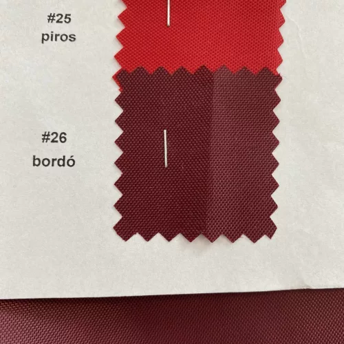Bordó vékony gyöngyvászon (vízhatlan, UV-álló) vízálló textil (#26 200D)