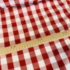 1 m EGYBEN KÉRHETŐ Piros-fehér kockás panama (minimatt) szövet (2 cm-es kockás)