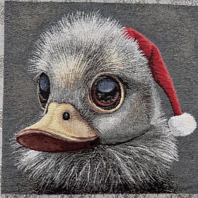   TOP TERMÉK - Karácsonyi arany szálas panel: Kiskacsa (47*47 cm)