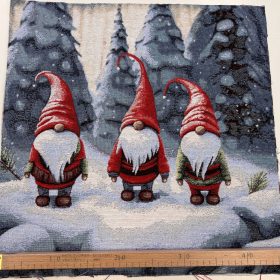   Karácsonyi csillogós szálas panel: Három manós (47*47 cm)