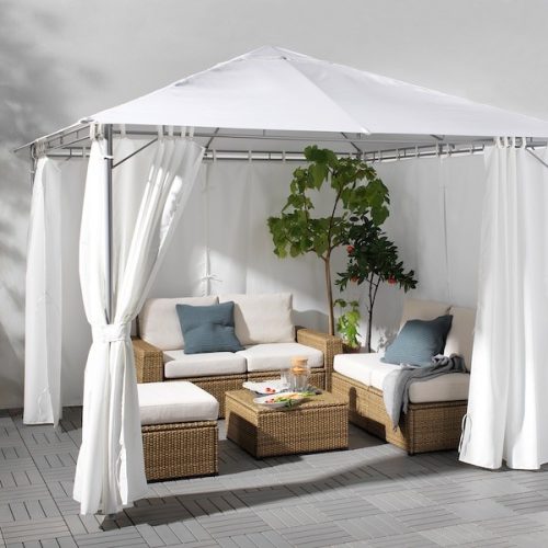 Világos szürke party vízlepergető szövet