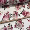 Fehér alapon vintage rózsás party vízlepergető szövet