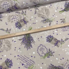 Bézses a. levendula csokros vízlepergető szövet