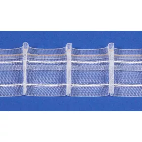   Placido függöny behúzó (5 cm széles, 1,5-ös anyagsűrűséghez) szalag (függöny ráncoló)