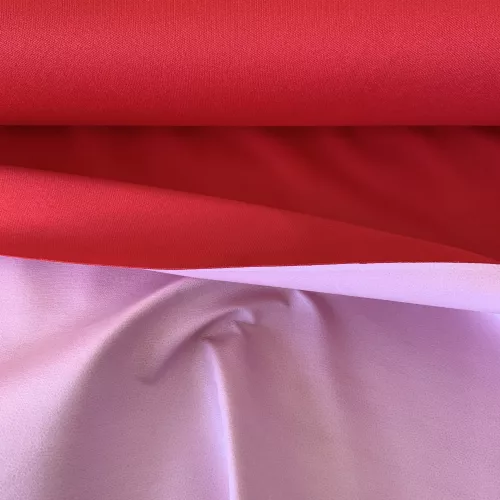Piros vízhatlan és légáteresztő PUL (90 °C, Oeko-Tex I.)