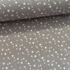 0,48 m EGYBEN KÉRHETŐ Szürke alapon fehér csillagos 160 cm sz. pamutvászon (KA)