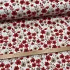 0,3 m  EGYBEN KÉRHETŐ Piros-bézs színű virágos mező pamutvászon