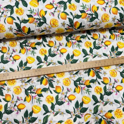 Citromos pamutvászon