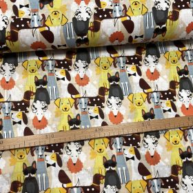 Kutya kiállítás pamutvászon