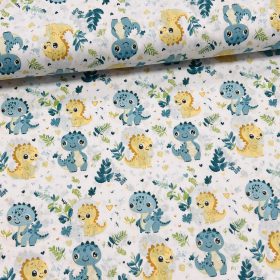 KIÁRUSÍTÁS: Baby dinós 160 cm sz. pamutvászon (KA)