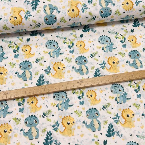 KIÁRUSÍTÁS: Baby dinós 160 cm sz. pamutvászon (KA)