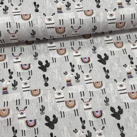   KIÁRUSÍTÁS: Szürke a. lámás 160 cm sz. pamutvászon (KA)