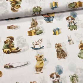   KIÁRUSÍTÁS: Egér-nyuszi-vidra 160 cm sz. pamutvászon (KA)