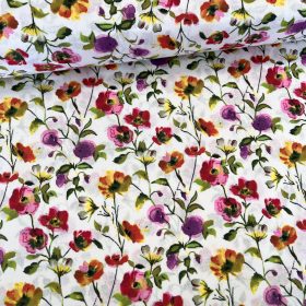 Színváltós pipacsmező pamutvászon