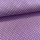 Lila alapon 2 mm-es kispöttyös pamutvászon (Lavander lilac No.2)