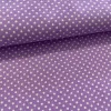 0,54 m EGYBEN KÉRHETŐ Lila alapon 2 mm-es kispöttyös pamutvászon (Lavander lilac No.2)