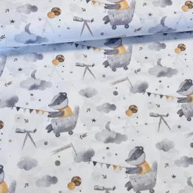 KIÁRUSÍTÁS: Holdutazó borz 160 cm sz. pamutvászon (KA)