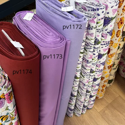 Lavander lilac egyszínű pamutvászon