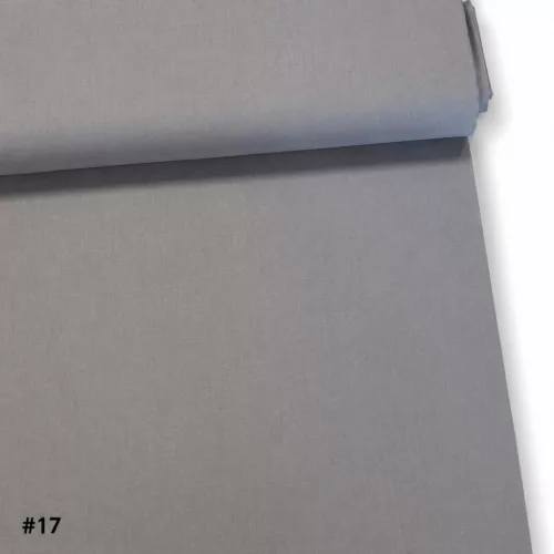 Ezüst szürke egyszínű 160 cm széles pamutvászon (#17)