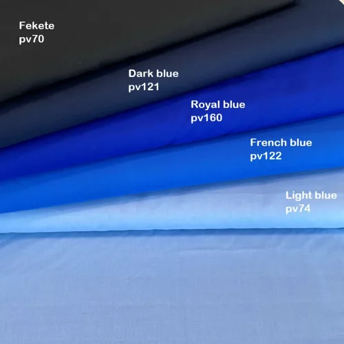 Sötétkék egyszínű pamutvászon (Dark Blue 194024)