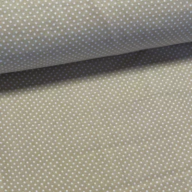   Homok alapon 2 mm-es kispöttyös pamutvászon (7676 Beige No.2)